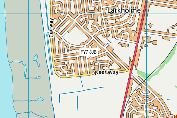 FY7 8JB map - OS VectorMap District (Ordnance Survey)