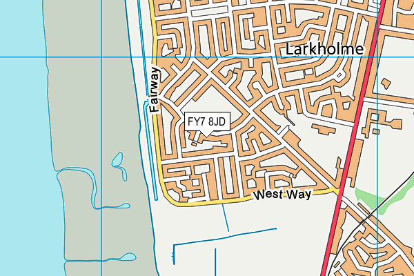 FY7 8JD map - OS VectorMap District (Ordnance Survey)