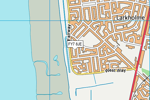 FY7 8JE map - OS VectorMap District (Ordnance Survey)