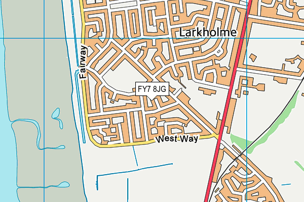FY7 8JG map - OS VectorMap District (Ordnance Survey)