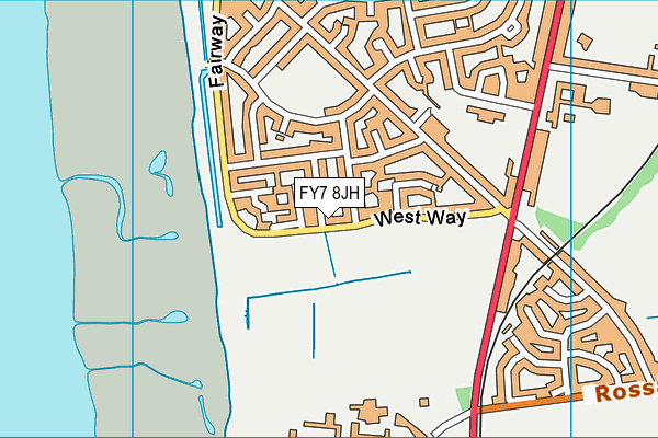 FY7 8JH map - OS VectorMap District (Ordnance Survey)