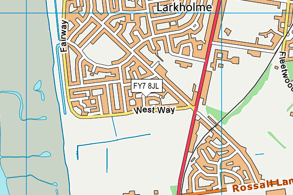 FY7 8JL map - OS VectorMap District (Ordnance Survey)