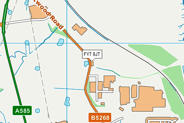 FY7 8JT map - OS VectorMap District (Ordnance Survey)