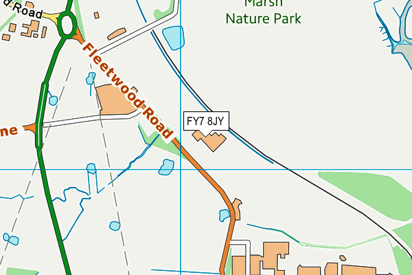 FY7 8JY map - OS VectorMap District (Ordnance Survey)