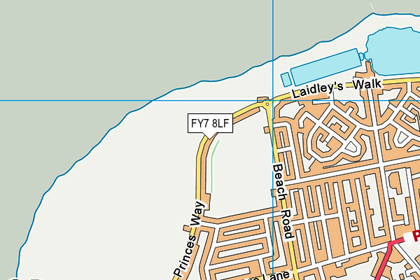 FY7 8LF map - OS VectorMap District (Ordnance Survey)