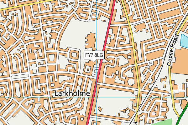 FY7 8LG map - OS VectorMap District (Ordnance Survey)