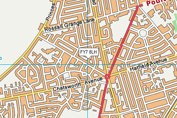 FY7 8LH map - OS VectorMap District (Ordnance Survey)
