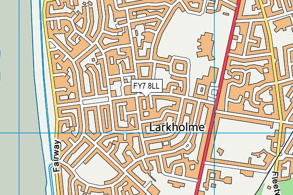 FY7 8LL map - OS VectorMap District (Ordnance Survey)