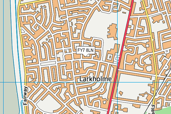 FY7 8LN map - OS VectorMap District (Ordnance Survey)