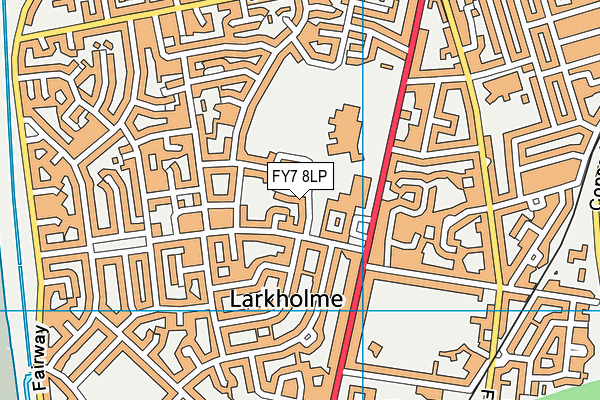 FY7 8LP map - OS VectorMap District (Ordnance Survey)