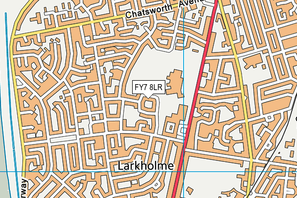 FY7 8LR map - OS VectorMap District (Ordnance Survey)