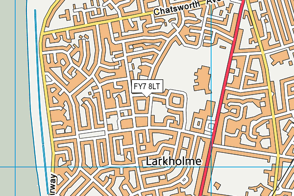 FY7 8LT map - OS VectorMap District (Ordnance Survey)