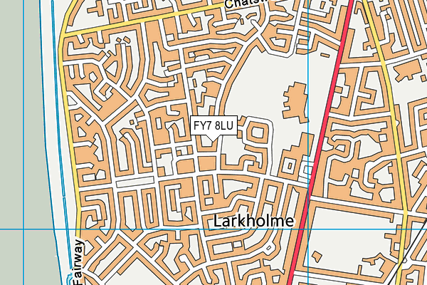 FY7 8LU map - OS VectorMap District (Ordnance Survey)