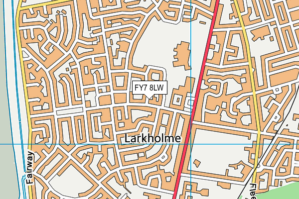 FY7 8LW map - OS VectorMap District (Ordnance Survey)