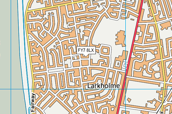 FY7 8LX map - OS VectorMap District (Ordnance Survey)