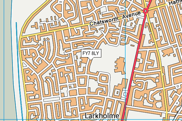 FY7 8LY map - OS VectorMap District (Ordnance Survey)