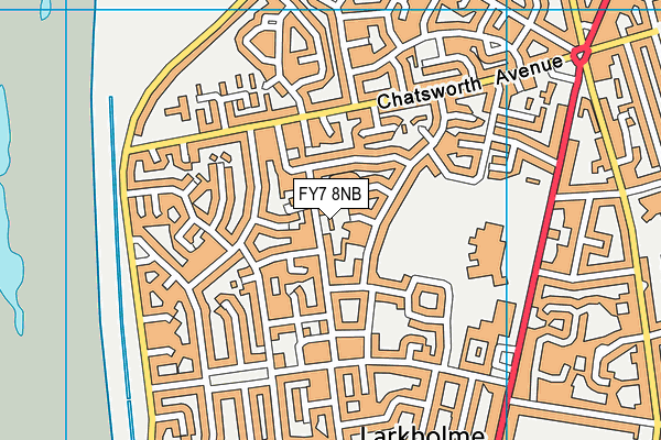 FY7 8NB map - OS VectorMap District (Ordnance Survey)