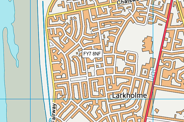 FY7 8NF map - OS VectorMap District (Ordnance Survey)
