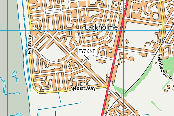 FY7 8NT map - OS VectorMap District (Ordnance Survey)