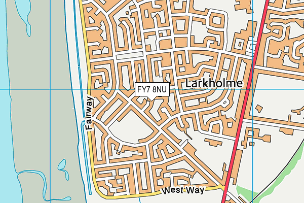 FY7 8NU map - OS VectorMap District (Ordnance Survey)