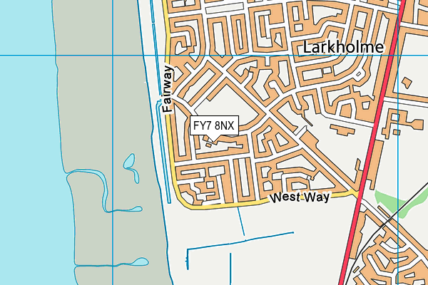 FY7 8NX map - OS VectorMap District (Ordnance Survey)