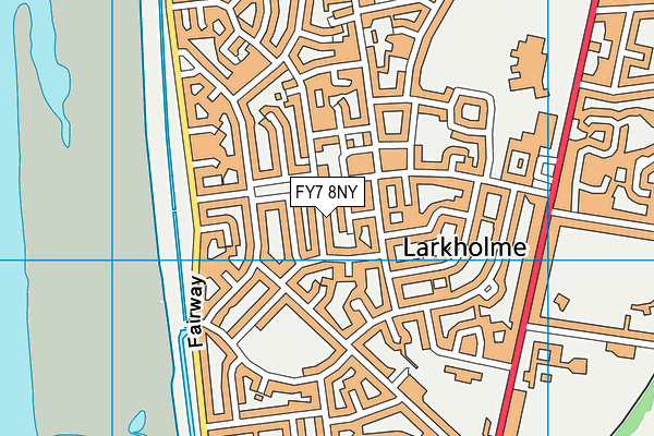 FY7 8NY map - OS VectorMap District (Ordnance Survey)