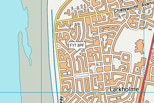 FY7 8PF map - OS VectorMap District (Ordnance Survey)