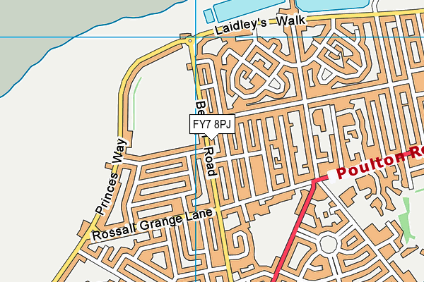 FY7 8PJ map - OS VectorMap District (Ordnance Survey)