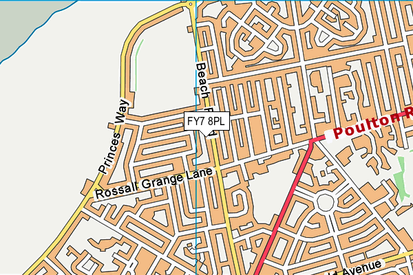 FY7 8PL map - OS VectorMap District (Ordnance Survey)
