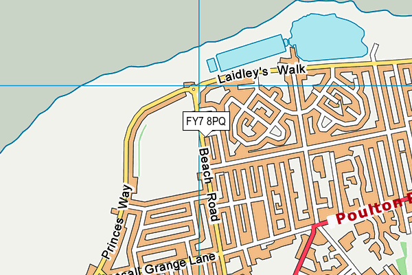 FY7 8PQ map - OS VectorMap District (Ordnance Survey)