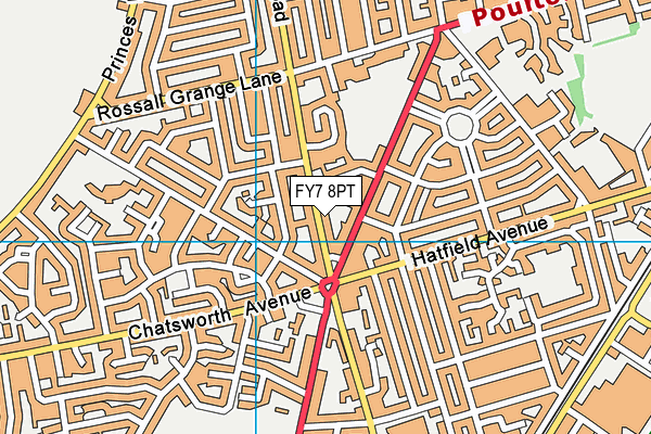 FY7 8PT map - OS VectorMap District (Ordnance Survey)