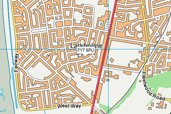 FY7 8PU map - OS VectorMap District (Ordnance Survey)