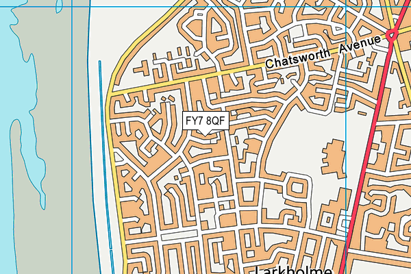 FY7 8QF map - OS VectorMap District (Ordnance Survey)