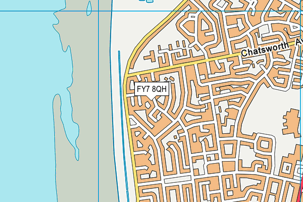 FY7 8QH map - OS VectorMap District (Ordnance Survey)