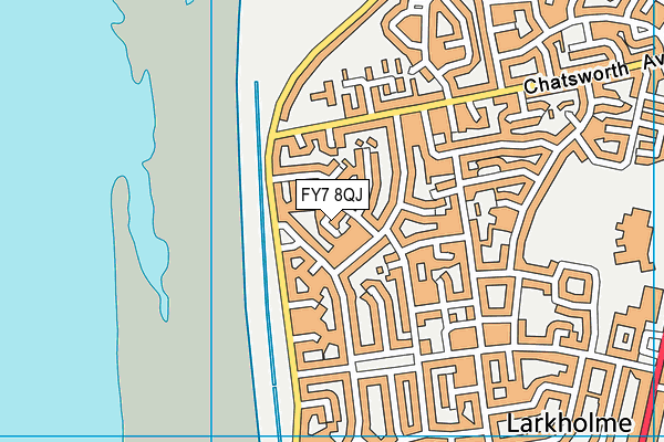 FY7 8QJ map - OS VectorMap District (Ordnance Survey)