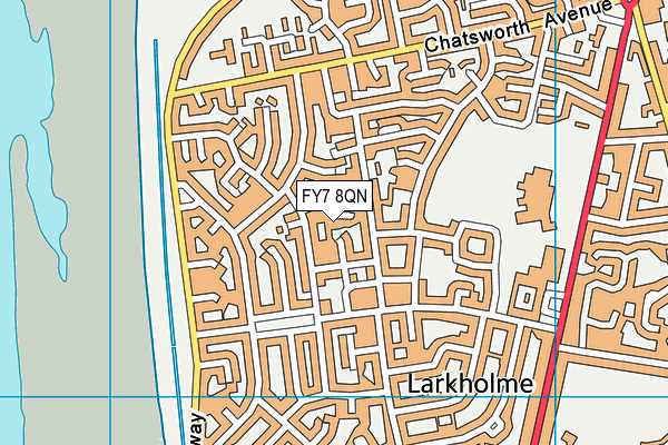FY7 8QN map - OS VectorMap District (Ordnance Survey)