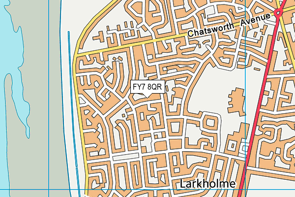 FY7 8QR map - OS VectorMap District (Ordnance Survey)