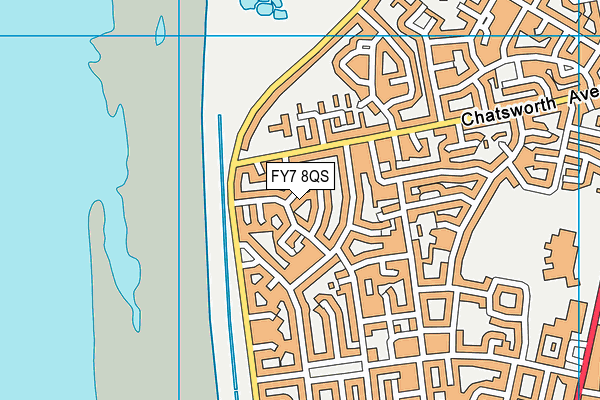 FY7 8QS map - OS VectorMap District (Ordnance Survey)