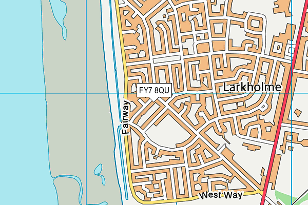 FY7 8QU map - OS VectorMap District (Ordnance Survey)