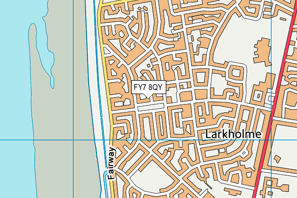 FY7 8QY map - OS VectorMap District (Ordnance Survey)