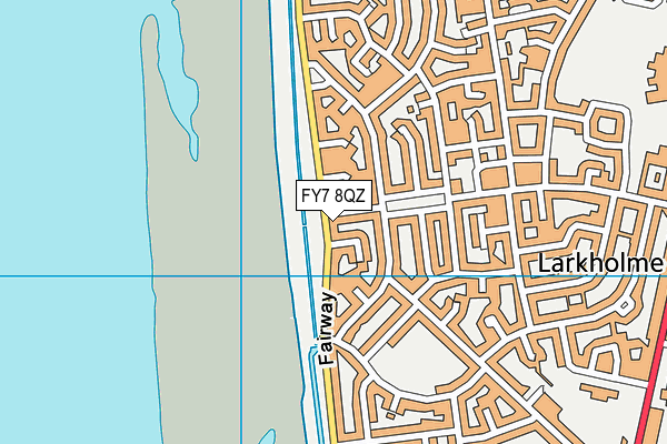 FY7 8QZ map - OS VectorMap District (Ordnance Survey)