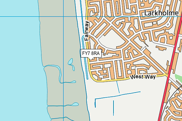 FY7 8RA map - OS VectorMap District (Ordnance Survey)