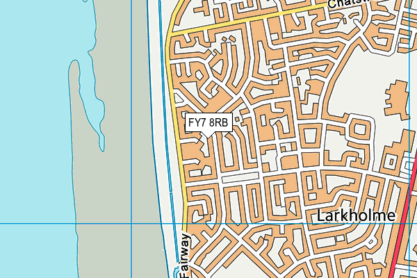FY7 8RB map - OS VectorMap District (Ordnance Survey)