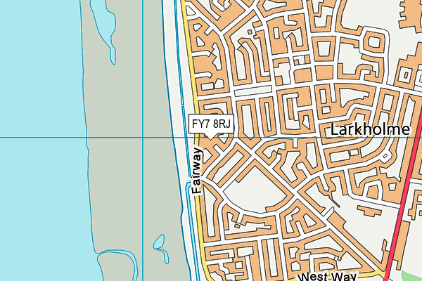 FY7 8RJ map - OS VectorMap District (Ordnance Survey)