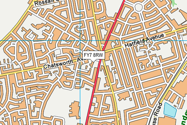 FY7 8RW map - OS VectorMap District (Ordnance Survey)