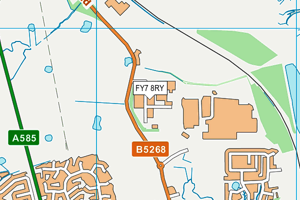 FY7 8RY map - OS VectorMap District (Ordnance Survey)