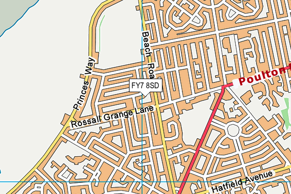 FY7 8SD map - OS VectorMap District (Ordnance Survey)