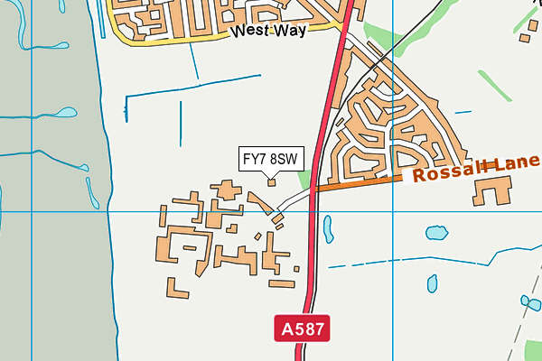 FY7 8SW map - OS VectorMap District (Ordnance Survey)