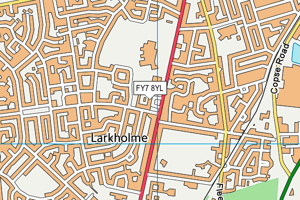 FY7 8YL map - OS VectorMap District (Ordnance Survey)