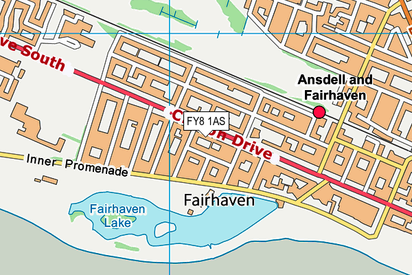 FY8 1AS map - OS VectorMap District (Ordnance Survey)